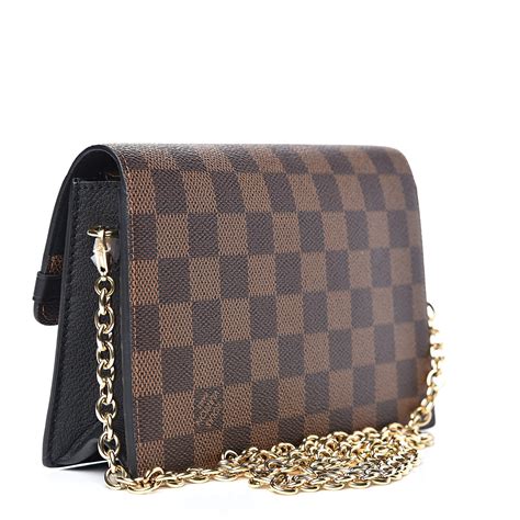 louis vuitton damier ebene vavin chain wallet black|Louis Vuitton Damier Ebene backpack.